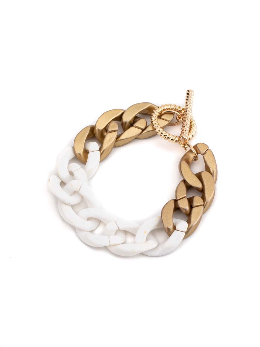 Chunky Chain Thick Resin Bracelet