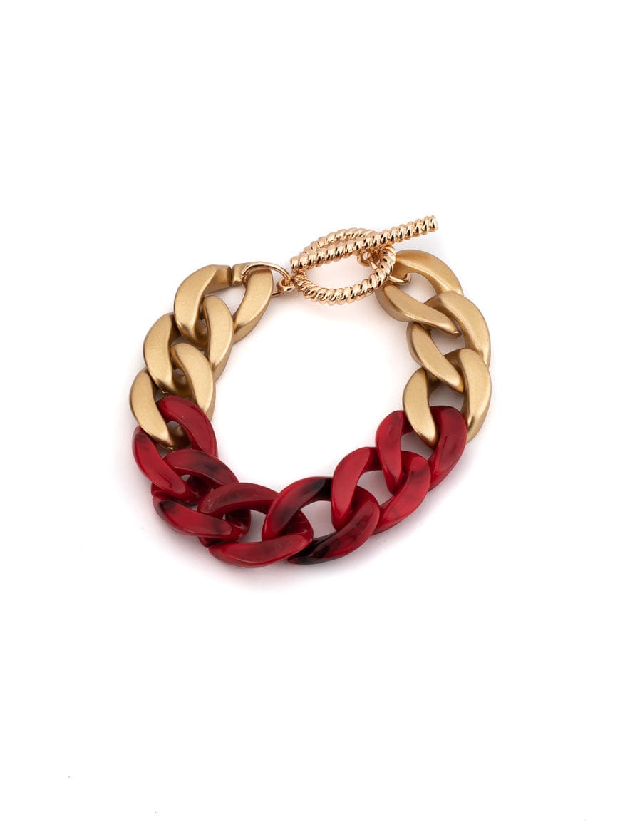 Chunky Chain Thick Resin Bracelet