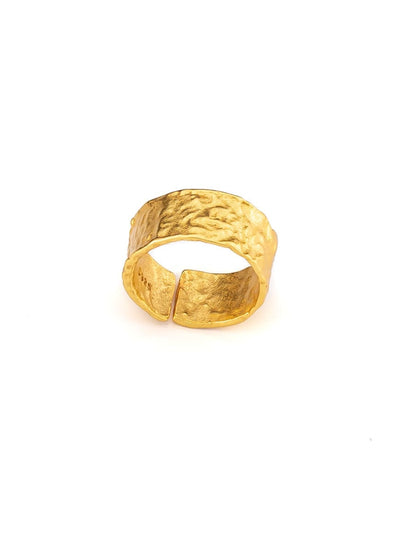 Copper plated open free size ring