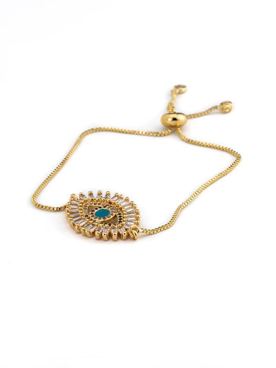 Elegant Evil Eye Adjustable Bracelet