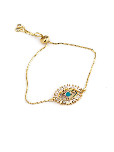 Elegant Evil Eye Adjustable Bracelet