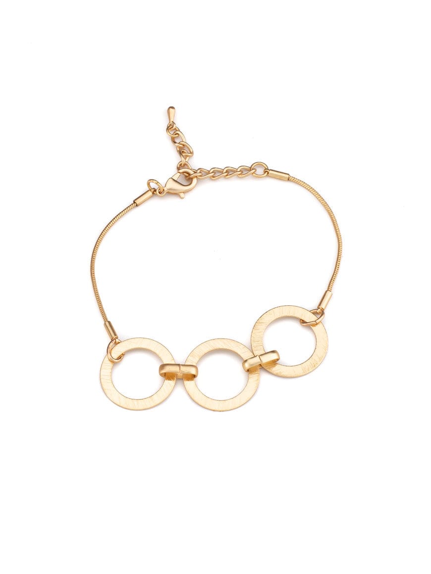 Golden Circle Chain Bracelet
