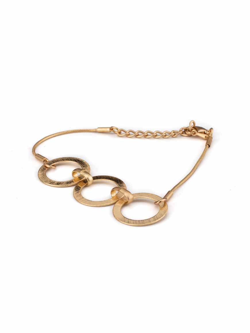 Golden Circle Chain Bracelet