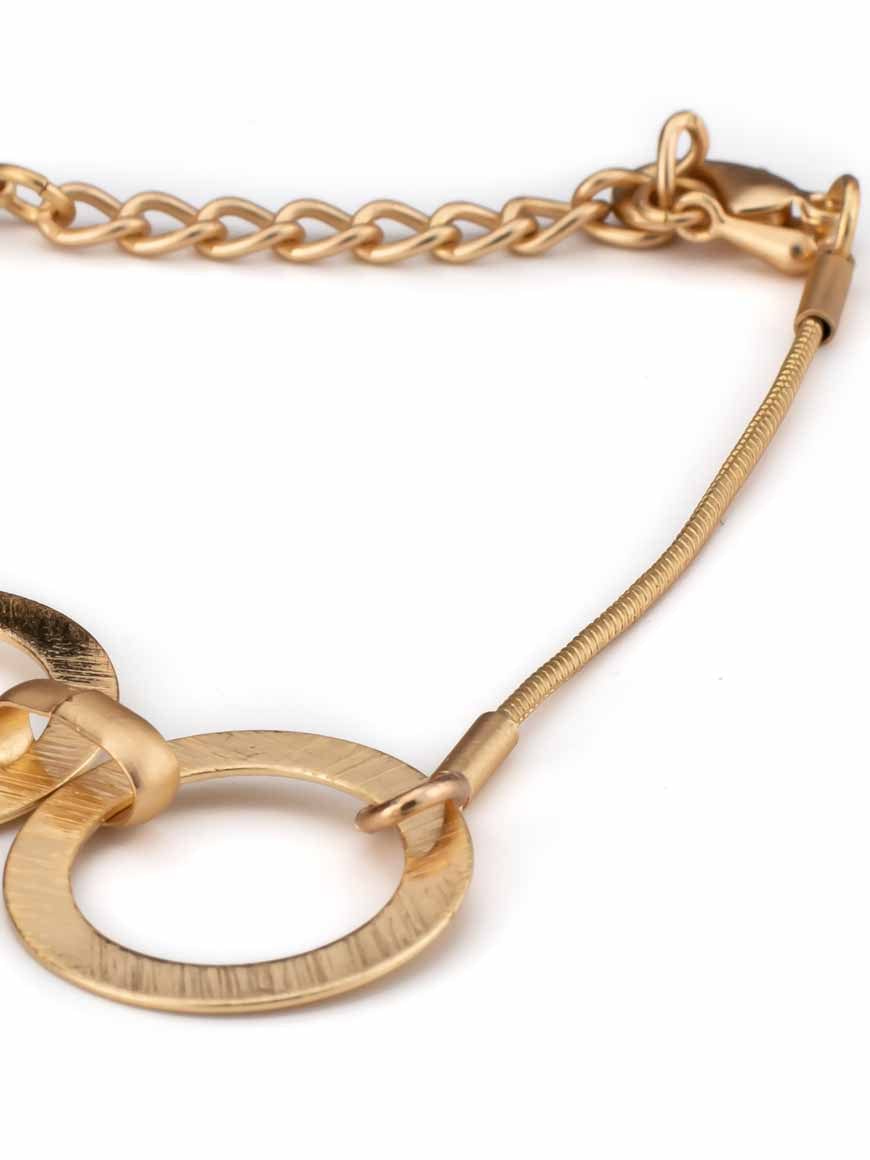 Golden Circle Chain Bracelet