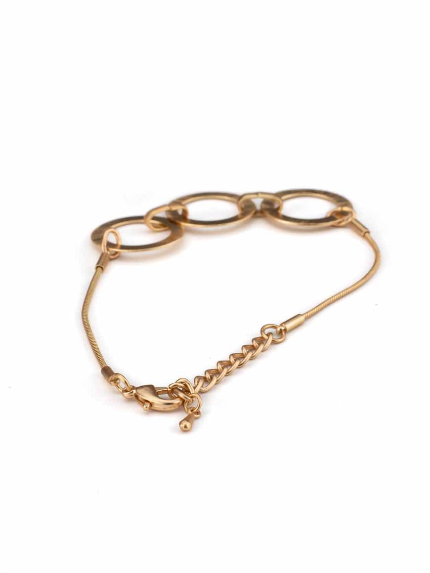 Golden Circle Chain Bracelet