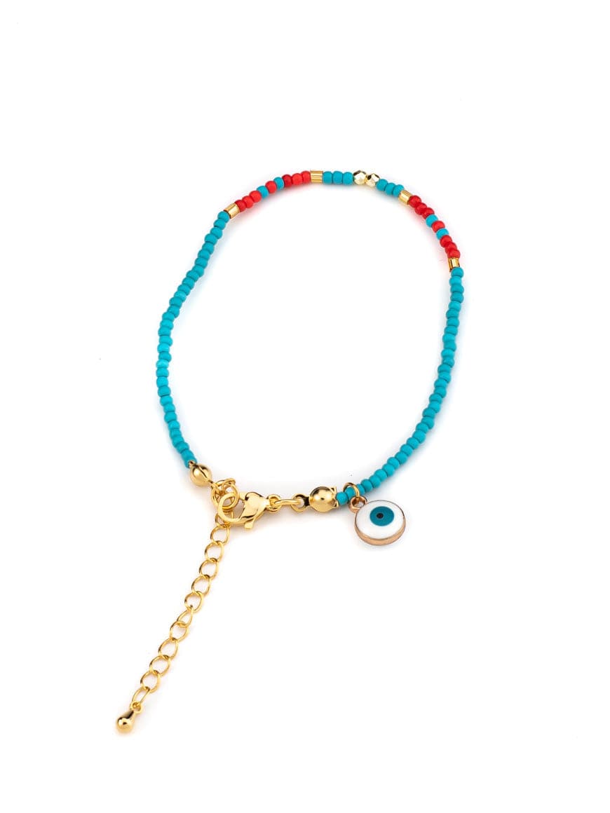 Charm Glass Beads Evil Eye Bracelet