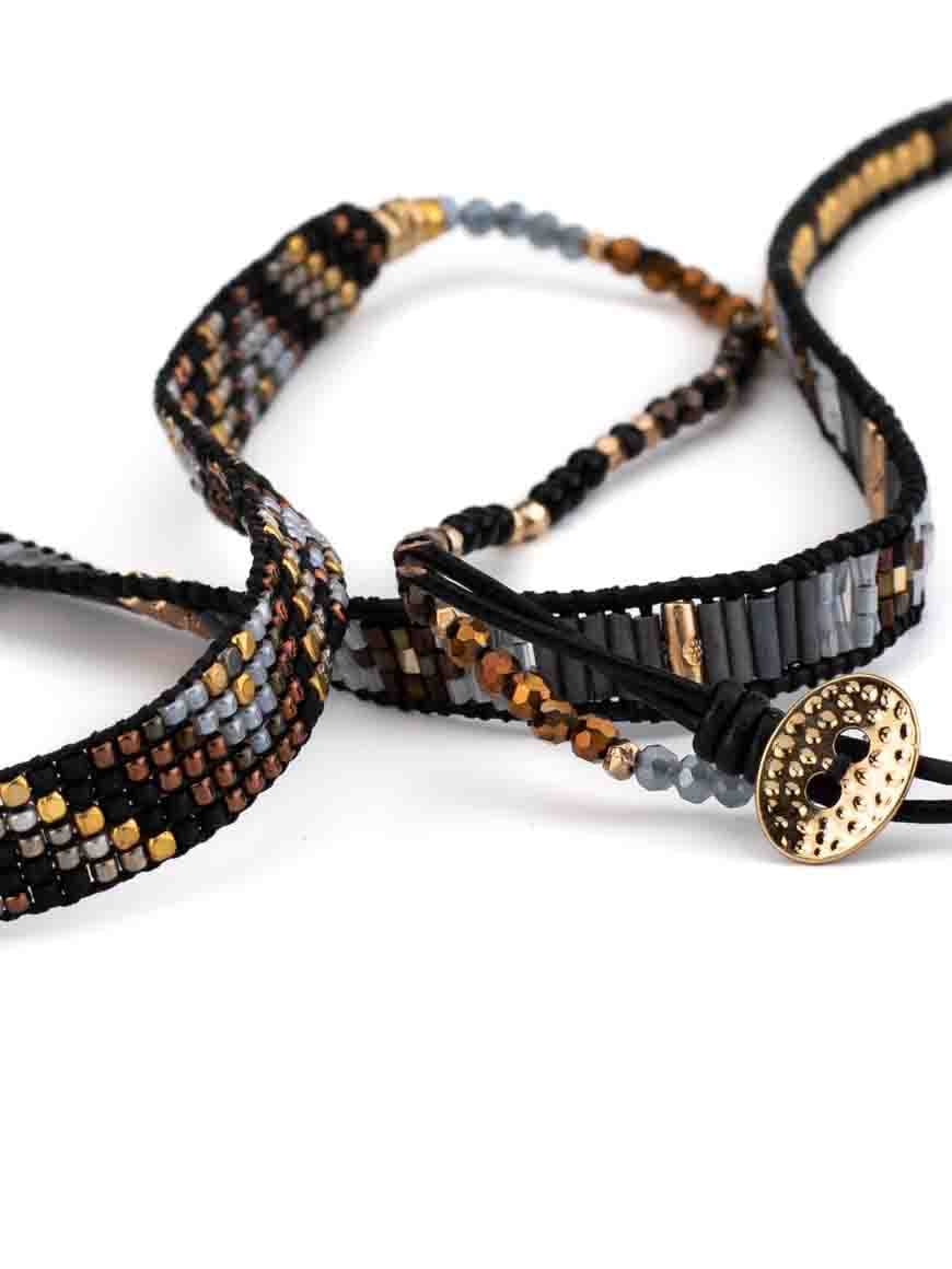 Resort wear Wrap Multilayer Miyuki Seed and Beads Bracelet