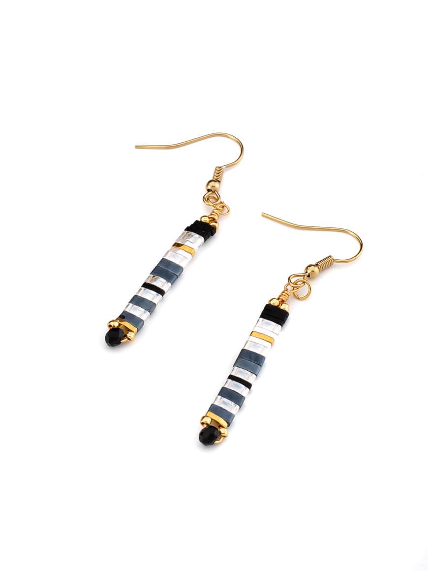 Tila Miyuki Seed Glass Beads Elegant Earrings