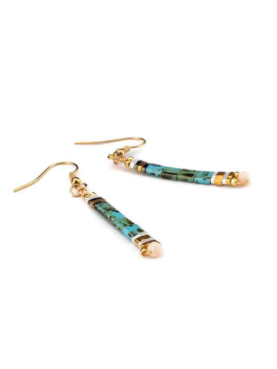 Tila Miyuki Seed Glass Beads Elegant Earrings