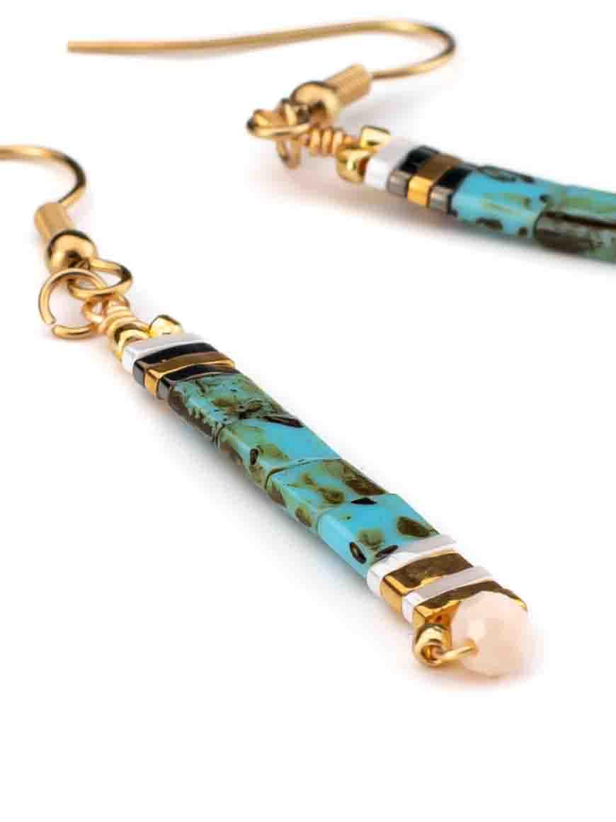 Tila Miyuki Seed Glass Beads Elegant Earrings