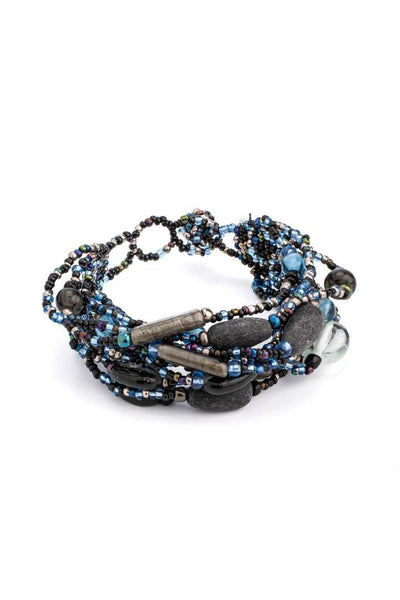 BEAD AND STONE SUMMER BRACELET - awatara