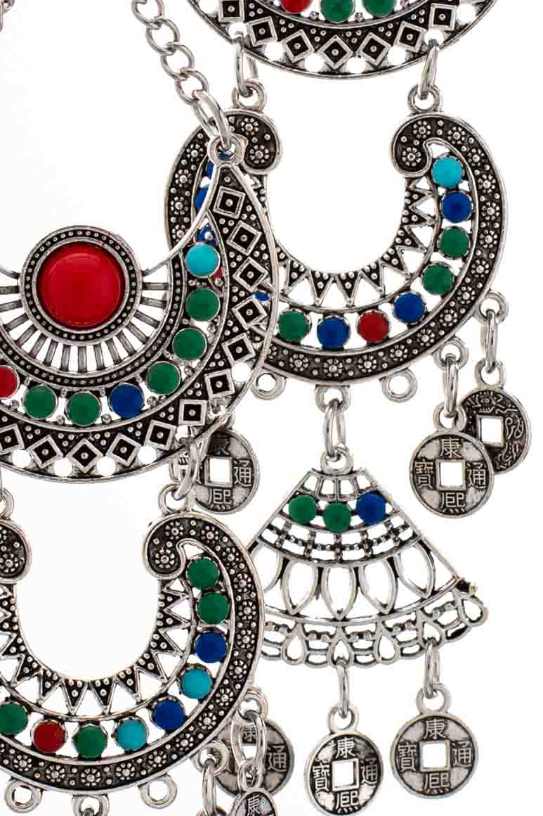 Bohemian Ethnic Tribal Coin Earrings