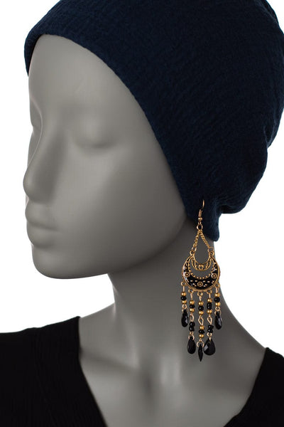 Bohemian Crystal Teardrop Earrings