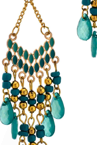 Ethnic Long Drop Earrings