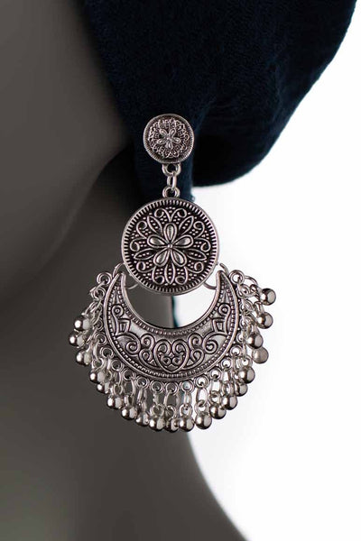 Bohemian Antique Carved Earrings