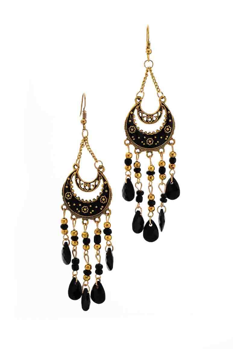 Bohemian Crystal Teardrop Earrings