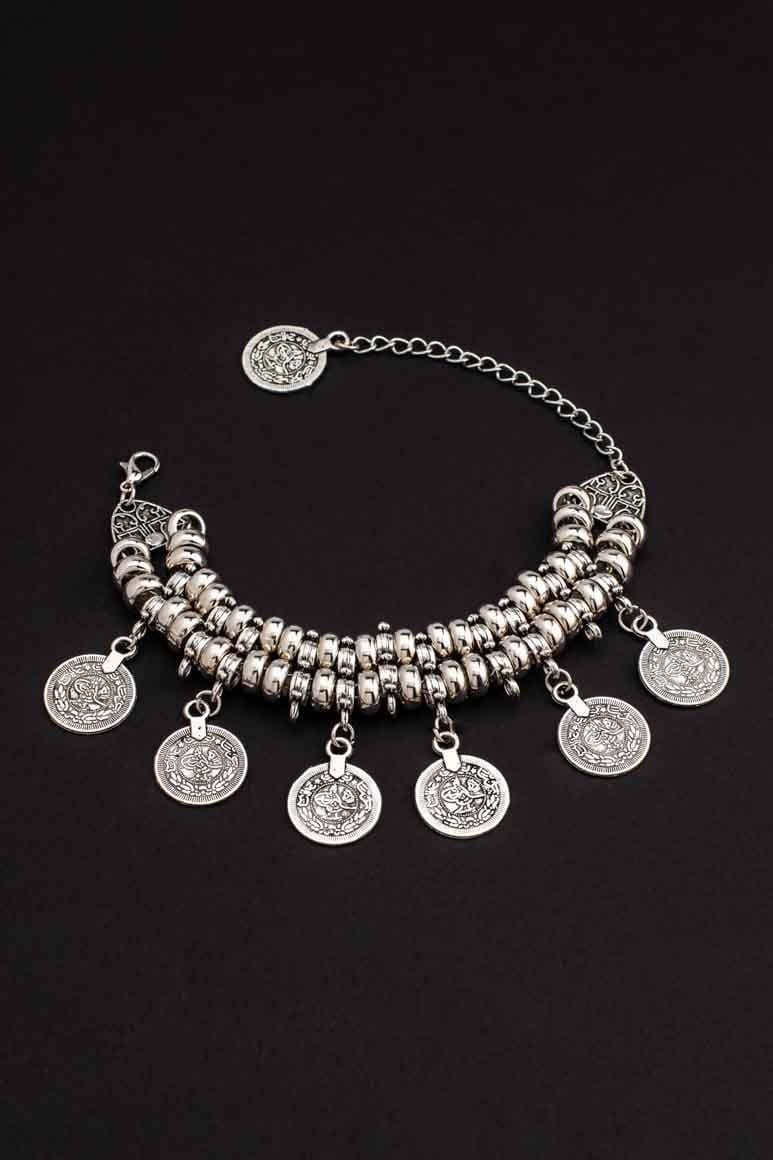 Boho chic coin bracelet - awatara