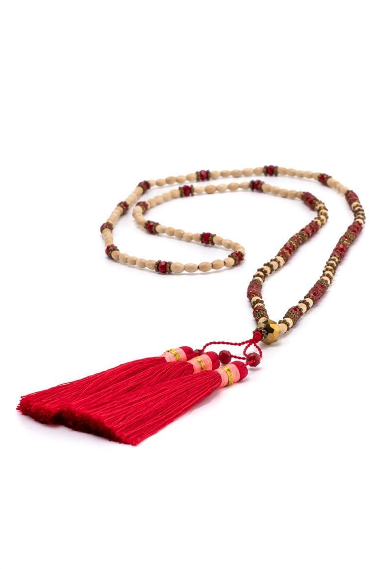 Boho chic tassel necklace - awatara