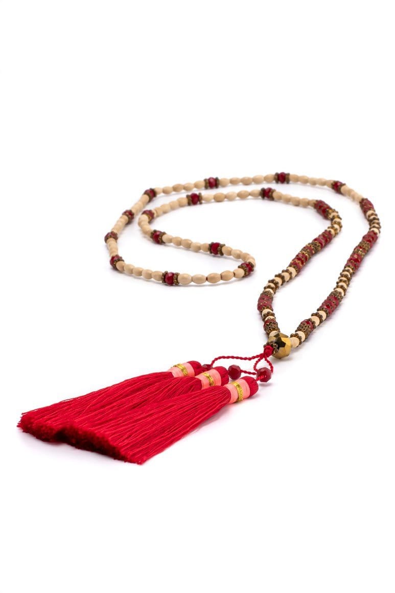 Boho chic tassel necklace - awatara