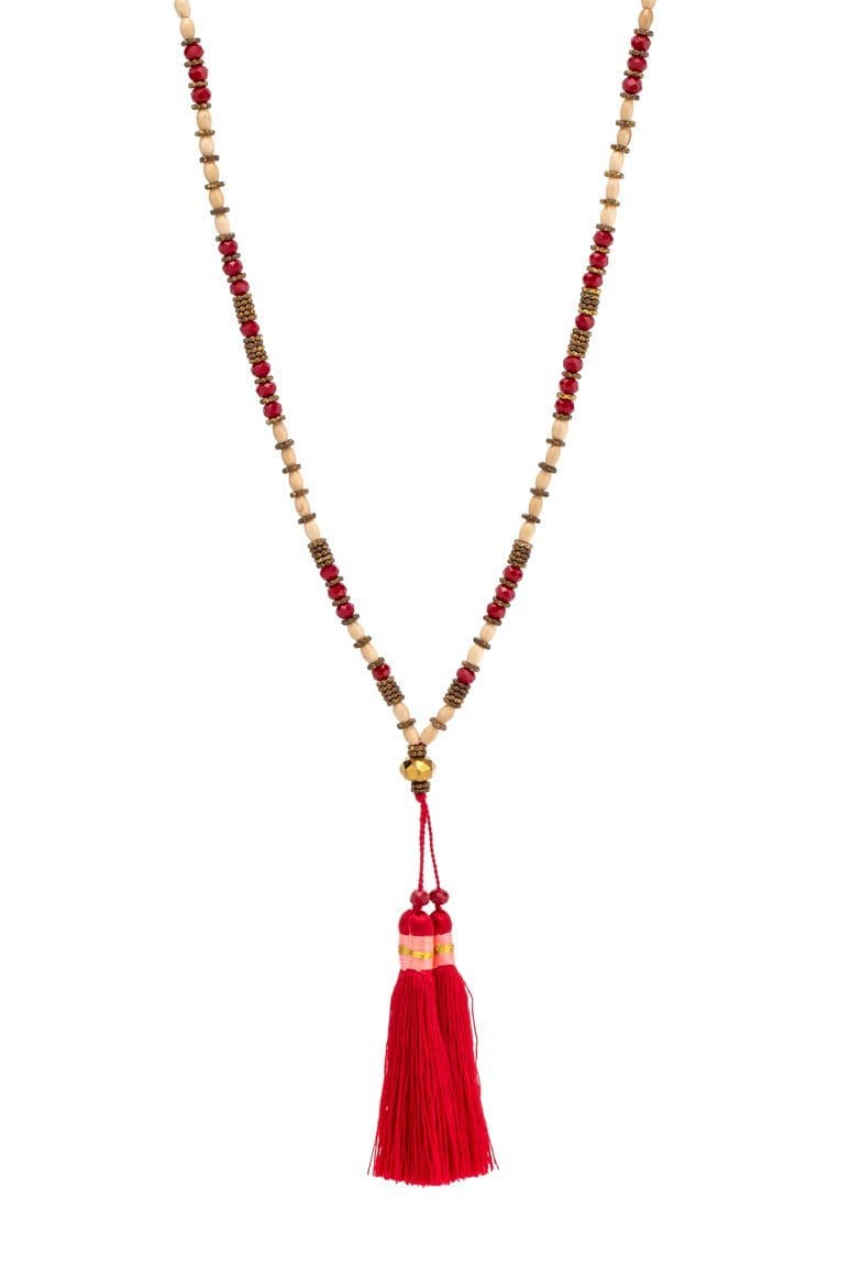 Boho chic tassel necklace - awatara