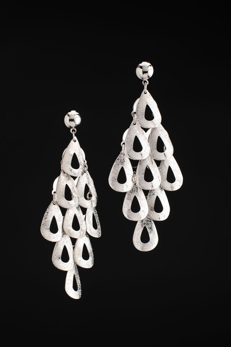 Elegant earrings silver - awatara