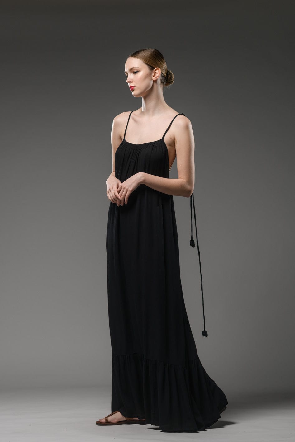 Sexy Elegant Black Backless Dress