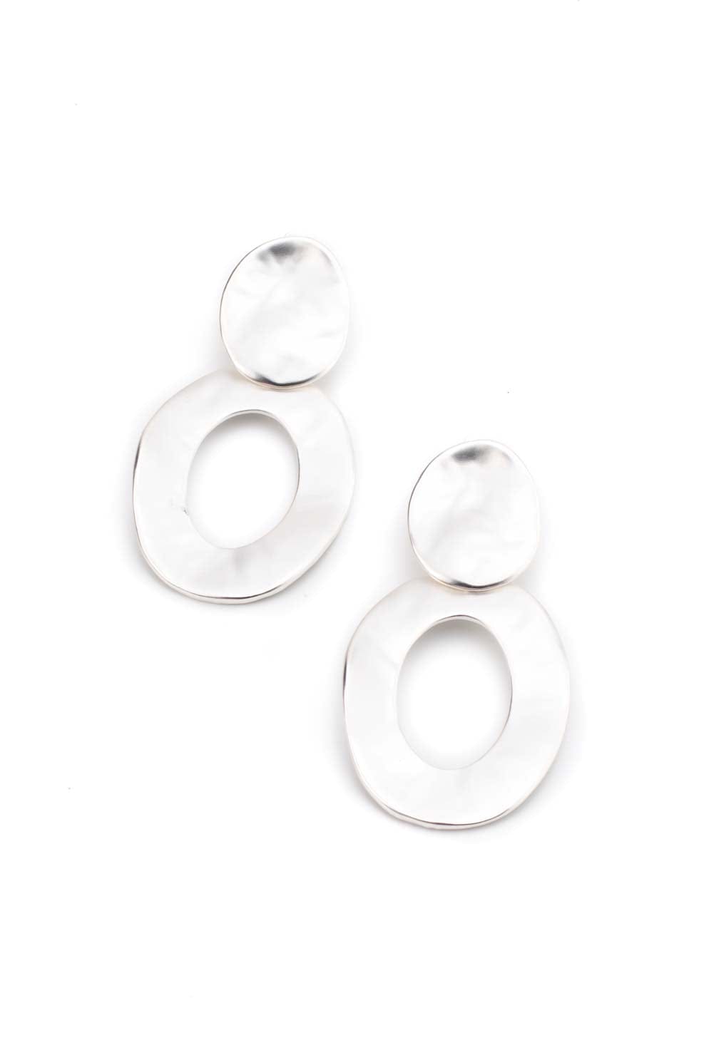 Minimal Chic Geometric Earrings silver