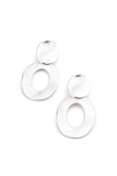Minimal Chic Geometric Earrings silver