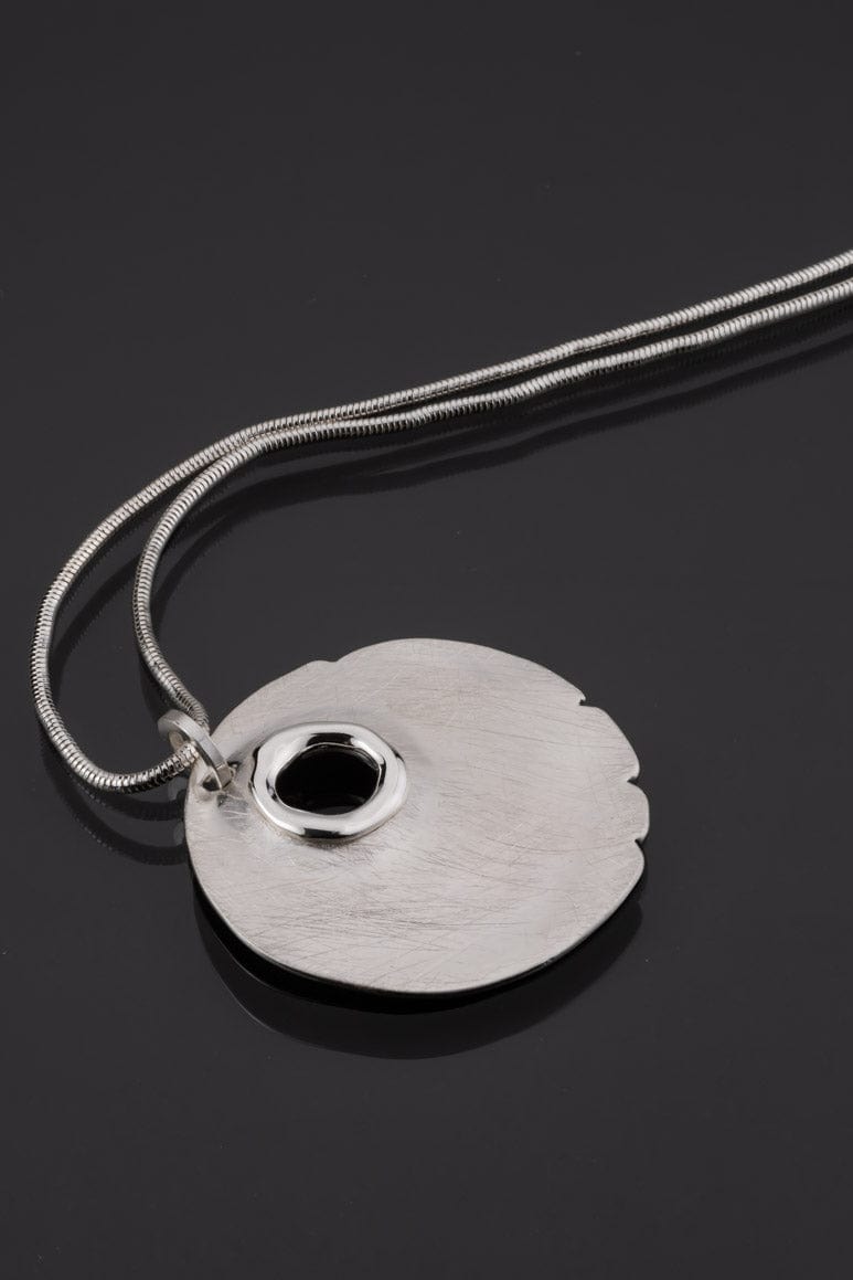 Elegant round shape pendant long necklace