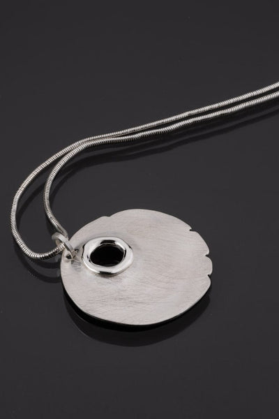 Elegant round shape pendant long necklace