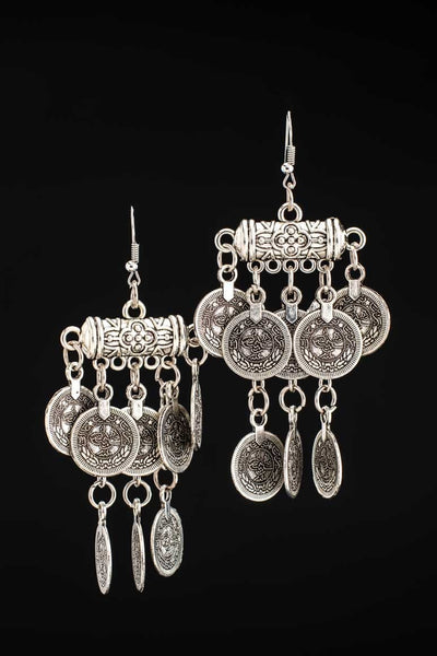 Ethnic coin earrings - awatara
