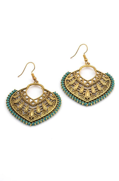 Ethnic Style Metal Earrings - awatara