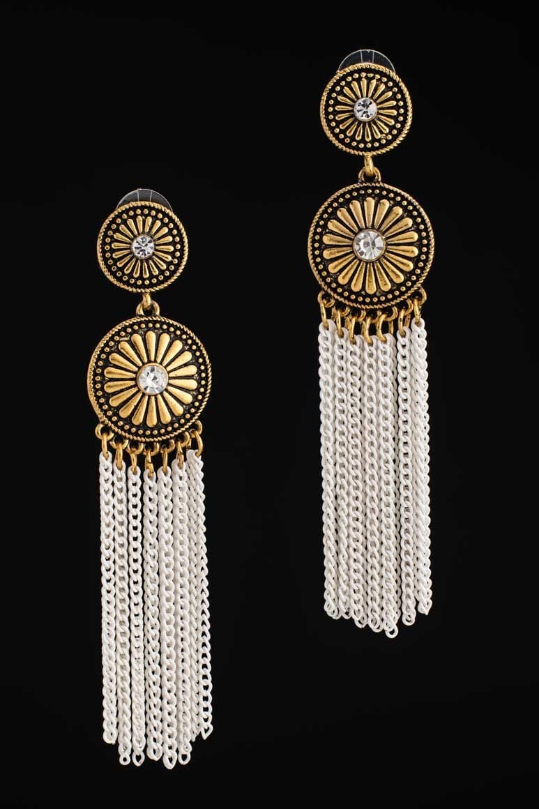 Ethnic style retro earrings - awatara