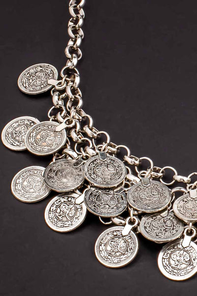 Gypsy fashion coin necklace - awatara