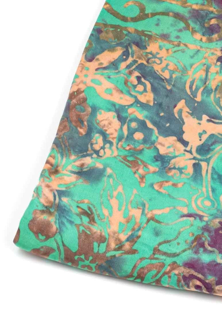Hand Dyed Beach wear Green Sarong - awatara