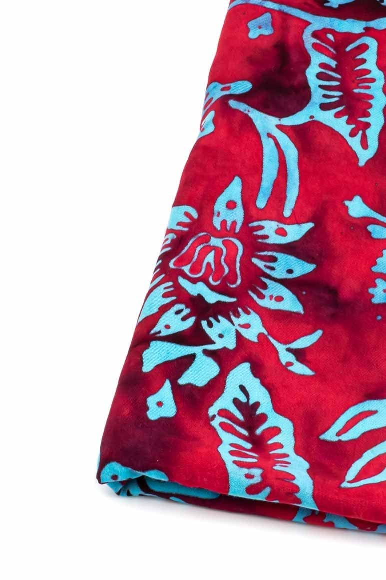 Hand Dyed Beach wear Red Sarong - awatara