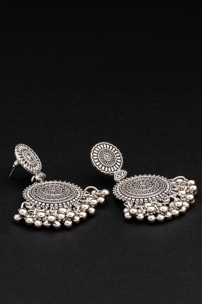 Retro ethnic style earrings silver - awatara