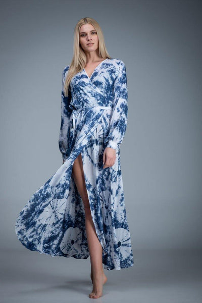 SHOLEIL MAXI WRAP DRESS - awatara