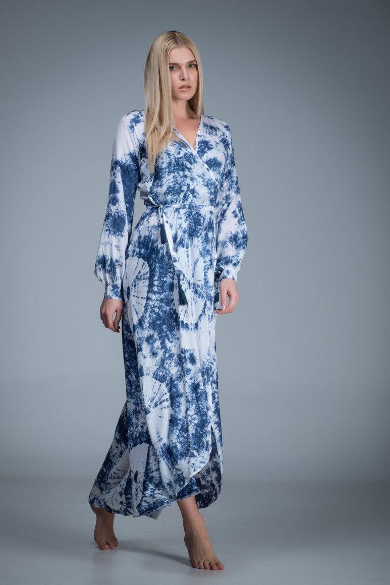 SHOLEIL MAXI WRAP DRESS - awatara