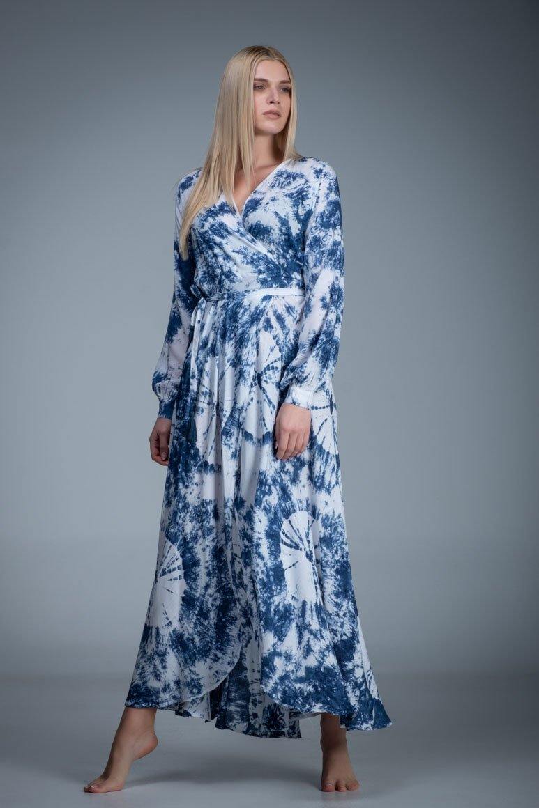 SHOLEIL MAXI WRAP DRESS - awatara